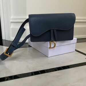Christian Dior saddle belt pouch